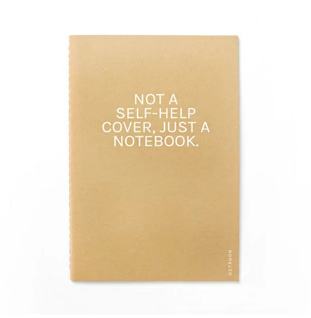 Блокнот «Not a self help cover»