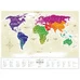 Скретч-карта світу Travel Map, Gold