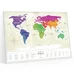 Скретч-карта мира Travel Map Gold, в раме