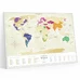 Скретч-карта мира Travel Map Gold, в раме