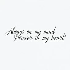 Временная тату «Always on my mind», 10 см купить в интернет-магазине Супер Пуперс