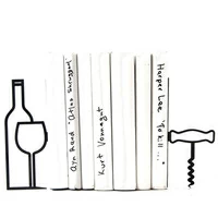 Упоры/держатели для книг «More wine, less whine»