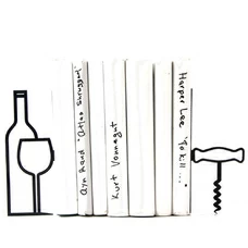 Упори/тримачі для книг "More wine, less whine" придбати в інтернет-магазині Супер Пуперс