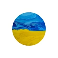 Картина в техніці fluid art «Ukraine»