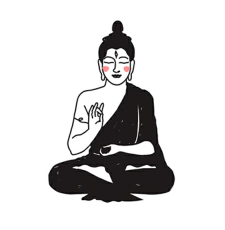 Временная тату «Budda», 12 см