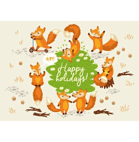Открытка «Happy holidays»