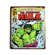 Металлическая табличка «Marvel. Hulk» купить в интернет-магазине Супер Пуперс