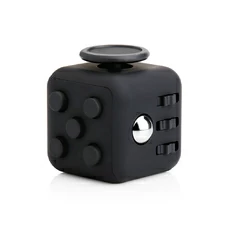 Кубик-антистресс Fidget Cube, чёрный с чёрным