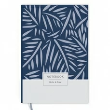 Блокнот «Write&Draw», blue leaves купить в интернет-магазине Супер Пуперс