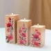 Деревянные подсвечники «Flowers» 