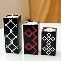 Деревянные подсвечники «Ornaments» 