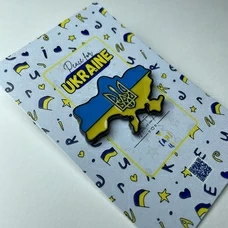 Значок «Карта Украины» купить в интернет-магазине Супер Пуперс
