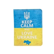 Обкладинка на ID-паспорт «Keep calm» придбати в інтернет-магазині Супер Пуперс