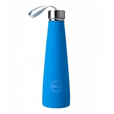 Термобутылка Summit B&Co Conical Bottle Flask Rubberized Neon Blue, 450 мл