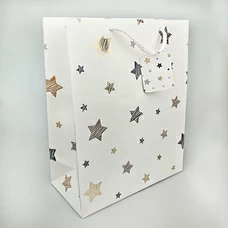Подарунковий пакет «Gold stars» 32x26x12 см