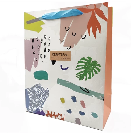 Подарунковий пакет «Beautiful for you» (orange) 32x26x12 см