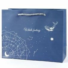 Подарочный пакет «Whale fantasy» (purple) 25,5х20х9,5 см купить в интернет-магазине Супер Пуперс