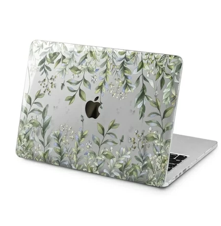 Чехол для Apple MacBook «Green leaf pattern»