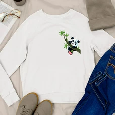 SuperАкція! Світшот «Little Panda», білий придбати в інтернет-магазині Супер Пуперс