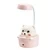Настольная лампа «Cute pets», розовая