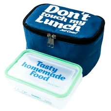 Термосумочка для ланчу "Don't touch" міні, синя придбати в інтернет-магазині Супер Пуперс