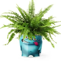 Кашпо MyFacepot «Plant Monster (blue)»