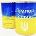 Жёлто-голубой флаг в стали