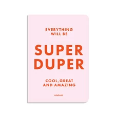 SuperАкція! Блокнот «Everything will be super duper», рожевий придбати в інтернет-магазині Супер Пуперс