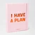 Планер «I have a plan» (eng), розовый