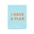 Планер «I have a plan» бирюзовый