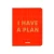 Планер «I have a plan» красный