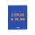 Планер «I have a plan» синий