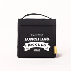 Термо сумочка для ланча «Lunch Bag (Size M)», черная купить в интернет-магазине Супер Пуперс