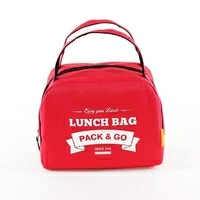 Термосумочка для ланчу "Lunch Bag (Zip)", червона