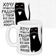 SuperАкция! Кружка «9 жизней с тобой» купить в интернет-магазине Супер Пуперс