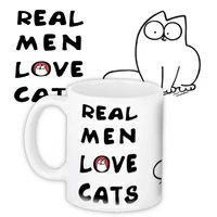 Кружка «Real men love cats»