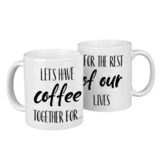 Парні чашки "Let's have coffee" придбати в інтернет-магазині Супер Пуперс
