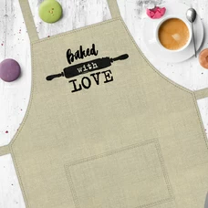 Фартук «Baked with love» купить в интернет-магазине Супер Пуперс
