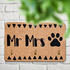 Вешалка-ключница «Mr and Mrs»