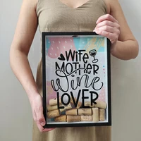 Копилка для пробок «Wife mother wine lover»