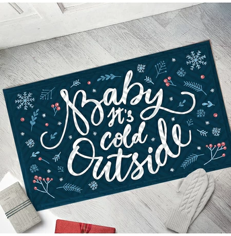 Килимок придверний «Baby, it’s cold outside»
