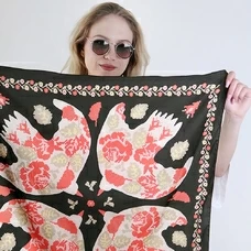 Платок «Flower birds» купить в интернет-магазине Супер Пуперс