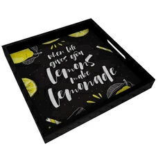 Поднос с ручками «Make lemonade» купить в интернет-магазине Супер Пуперс