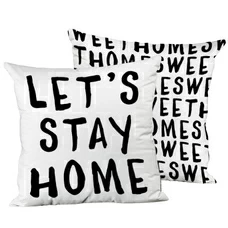 SuperАкція! Подушка «Let's stay home» придбати в інтернет-магазині Супер Пуперс