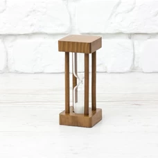 Песочные часы «Walnut - White» на 1 минуту купить в интернет-магазине Супер Пуперс