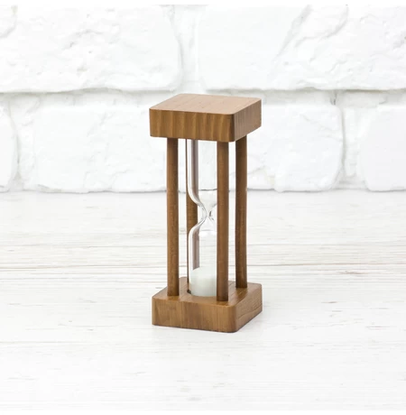 Пісочний годинник «Walnut - White» на 1 хвилину