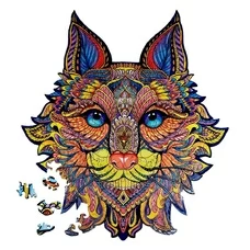 Деревянный пазл «Лесной кот»