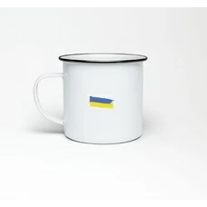 Эмалированная кружка «Жёлто-голубой» купить в интернет-магазине Супер Пуперс