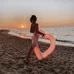 Надувний круг "Серце", глітер