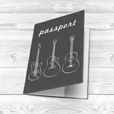 Обложка на паспорт «Guitars» купить в интернет-магазине Супер Пуперс
